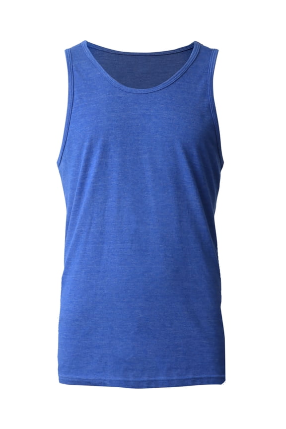 Tri Blend Tank Top Slim Fit Ultra Soft Cotton Active Comfort Tee