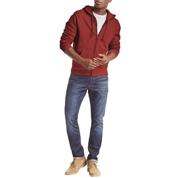 Ma Croix Mens Zip Up Hoodie Fleece Sweatshirts Midweight Fitted Active Hooded Long Sleeve Unisex Jackets