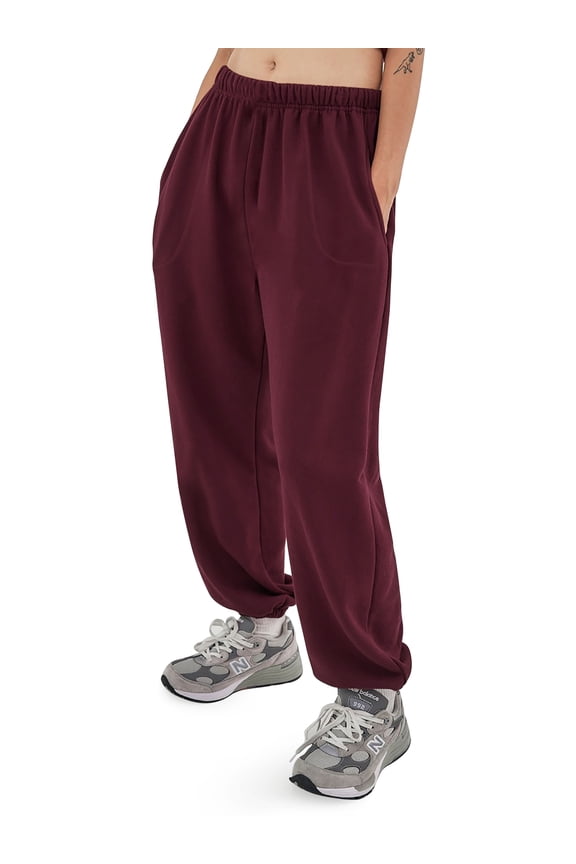 Women Oversized Fit Lounge Jogger Sweatpants with Pocket