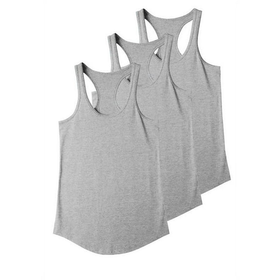 Ma Croix Women's 3 Pack Racerback Sleeveless Tank Top