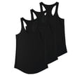 thumbnail image 1 of Ma Croix Women's 3 Pack Racerback Sleeveless Tank Top, 1 of 4