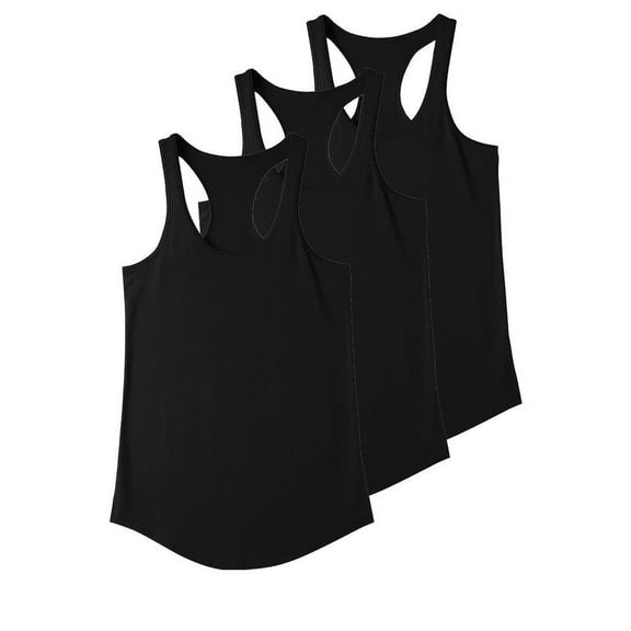 Ma Croix Women's 3 Pack Racerback Sleeveless Tank Top