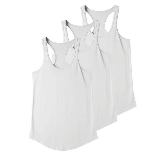 Ma Croix Women's 3 Pack Racerback Sleeveless Tank Top