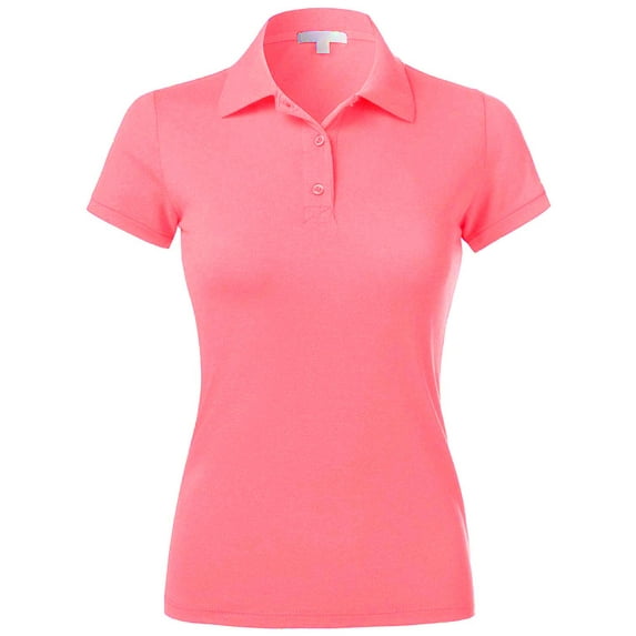 Ma Croix Women's Casual Slim Fit Polo Shirts