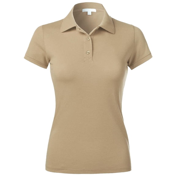 Ma Croix Women's Casual Slim Fit Polo Shirts