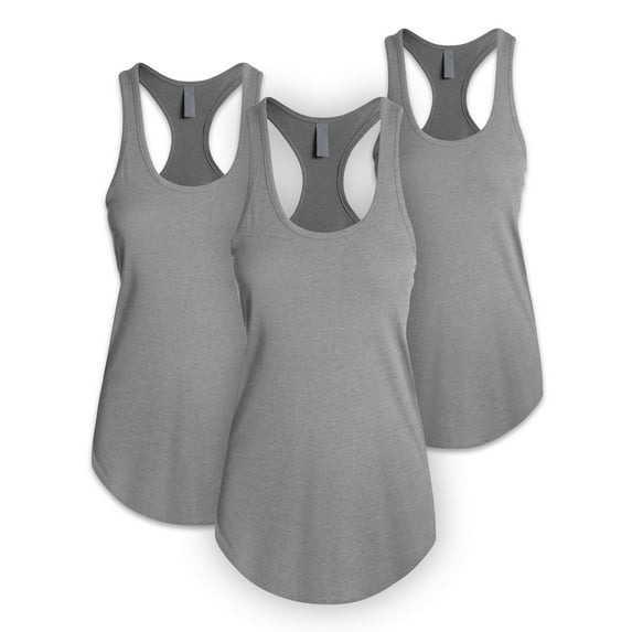 Ma Croix Women's Cotton Racerback Sleeveless Casual Tank Top 3-Pack