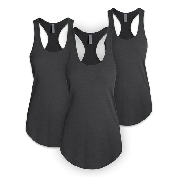 Ma Croix Women's Cotton Racerback Sleeveless Casual Tank Top 3-Pack