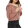 thumbnail image 1 of Ma Croix Women's Faux Fur Zip Up Jacket with Hood, 1 of 7