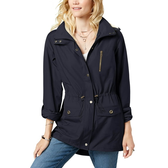 Ma Croix Women's Hooded Sherpa Lined Jacket Fur Coat Military Utility Parka