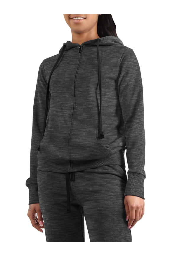 Women's Premium Lightweight Comfortable Basic French Terry Zip Up Hoodie Outwear