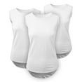 thumbnail image 1 of Ma Croix Women's Round Bottom Sleeveless Tank Top 3-Pack, 1 of 7