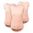 thumbnail image 1 of Ma Croix Women's Round Bottom Sleeveless Tank Top 3-Pack, 1 of 7