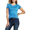 thumbnail image 1 of Ma Croix Womens Crew Neck T Shirt Short Sleeve Classic Cotton Solid Top, 1 of 8