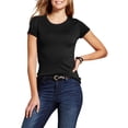 thumbnail image 1 of Ma Croix Womens Crew Neck T Shirt Short Sleeve Classic Cotton Solid Top, 1 of 8