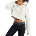 thumbnail image 1 of Ma Croix Womens Crop Top Hoodie Long Sleeve Casual Fleece Hooded Sweatshirt, 1 of 6
