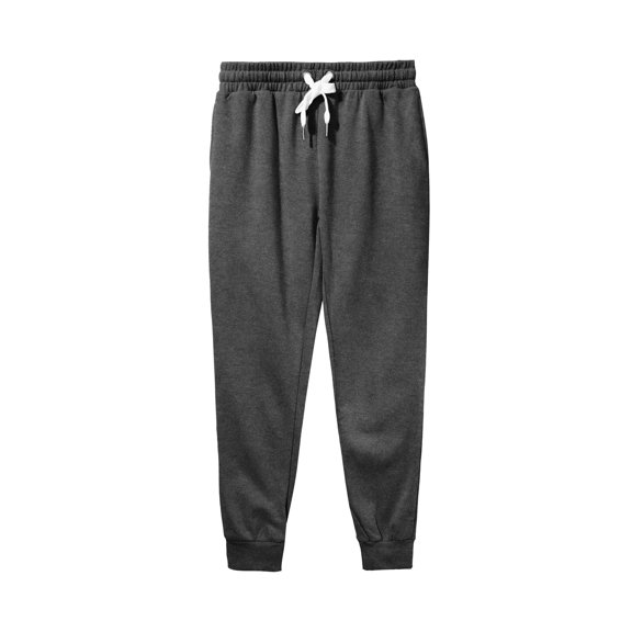 Ma Croix Womens French Terry Cropped Joggers with Pockets Cotton Fleece Active Sweatpants