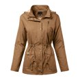 thumbnail image 1 of Ma Croix Womens Hooded Faux Fur Utility Coat Jacket Outwear, 1 of 8