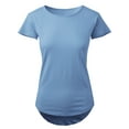 thumbnail image 1 of Ma Croix Womens Layering T Shirts Crewneck Casual Hipster Longline Bottom Ultra Soft Handfeel, 1 of 6