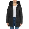 thumbnail image 1 of Ma Croix Womens Lightweight Alternative Down Puffer Coat Parka Jacket with Plush Lined Hood, 1 of 9