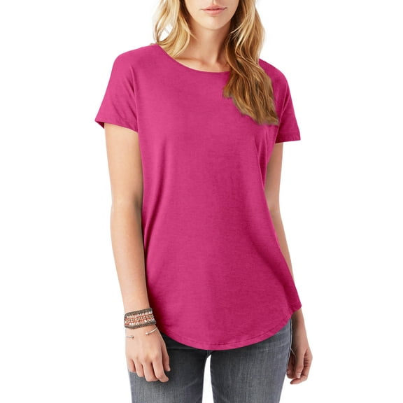 Ma Croix Womens Lightweight Comfort Active Round Hem Short Sleeve T Shirt