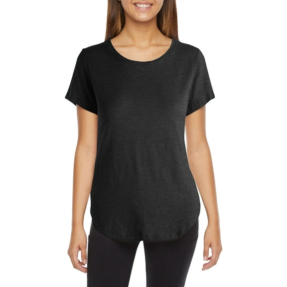 Ma Croix Womens Lightweight Hipster Round Bottom Short Sleeve Athletic Yoga Tunic T Shirt