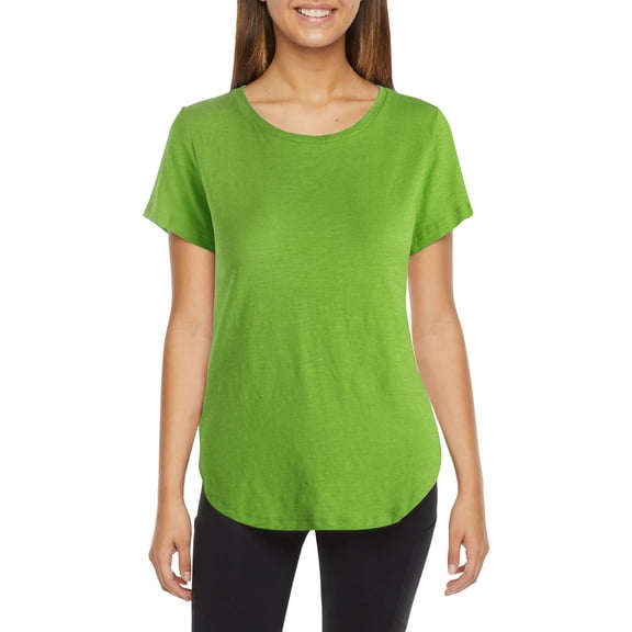 Ma Croix Womens Lightweight Hipster Round Bottom Short Sleeve Athletic Yoga Tunic T Shirt