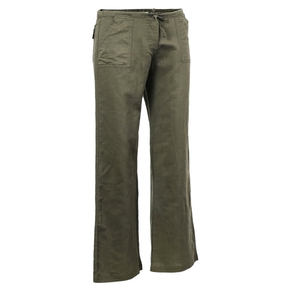 Ma Croix Womens Linen Pants Casual Lantern Drawstring Palazzo Trousers with Pockets