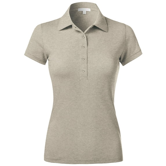 Ma Croix Womens Longline Polo Shirt 5 Button Golf Top Short Sleeve Tee