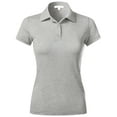 thumbnail image 1 of Ma Croix Womens Pique Polo Shirts Dry Comfort Slim Fit Casual Short Sleeve Top, 1 of 4