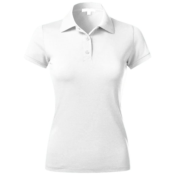 Ma Croix Womens Pique Polo Shirts Dry Comfort Slim Fit Casual Short Sleeve Top
