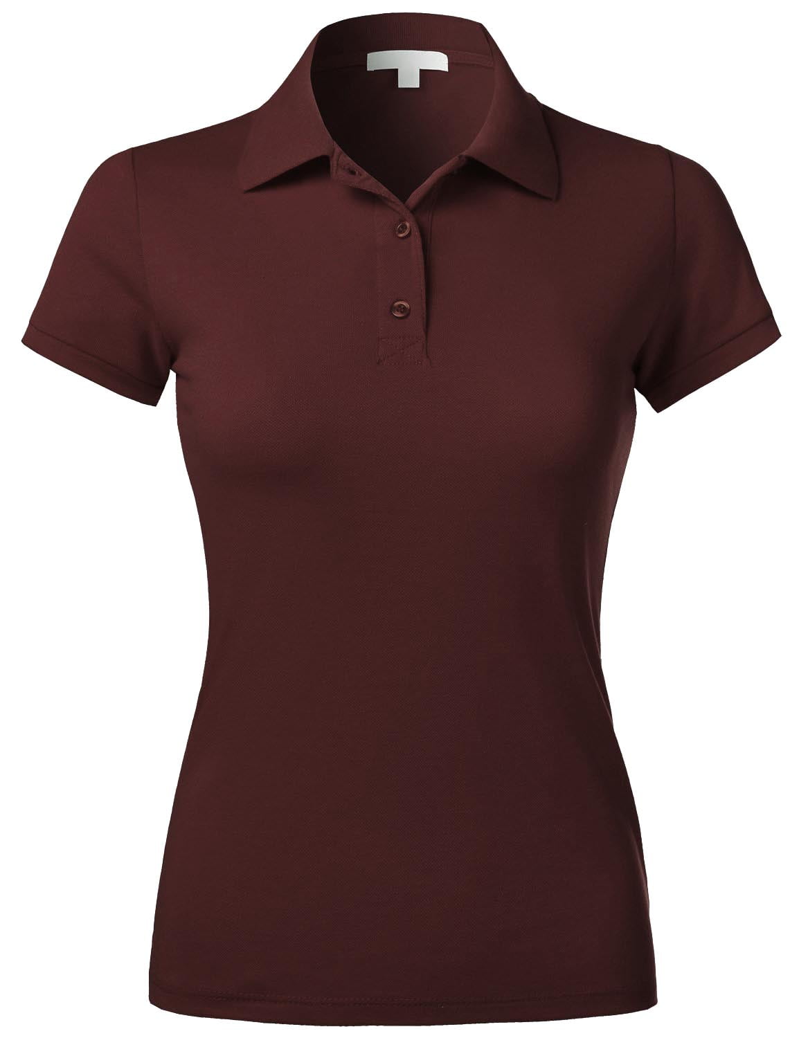 Ma Croix Womens Polo Shirt Short Sleeve Slim Fit Uniform Workwear ...