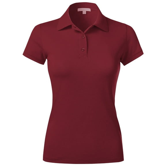 Ma Croix Womens Polo Shirts Slim Pique Comfort Dry Short Sleeve Uniform Golf Top