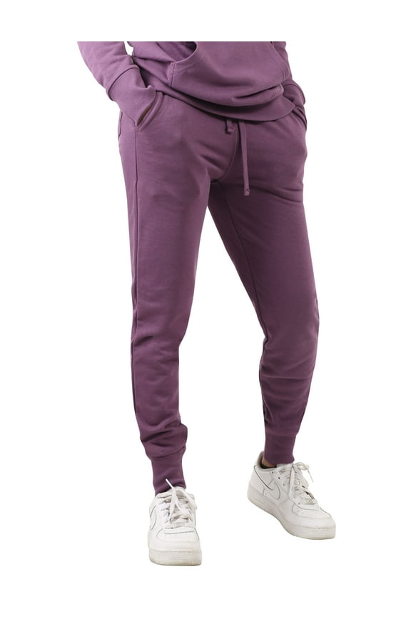 Womens Premium French Terry Joggers Wrinkle Resistant Sweatpants