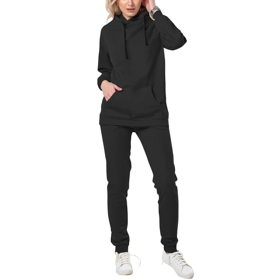 Ma Croix Womens Premium French Terry Pullover Hoodie and Jogger Sweatpants Set Tracksuit