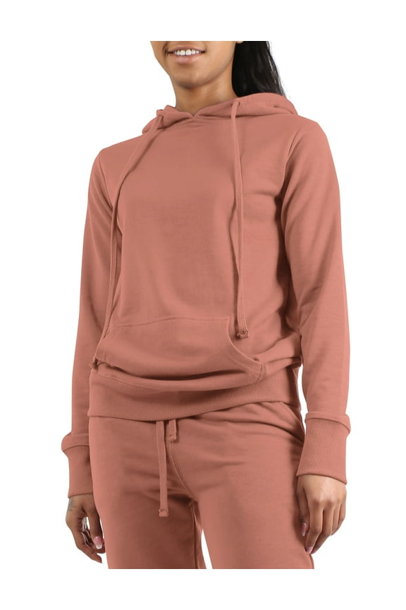 Womens Premium French Terry Pullover Wrinkle Resistant Hoodie