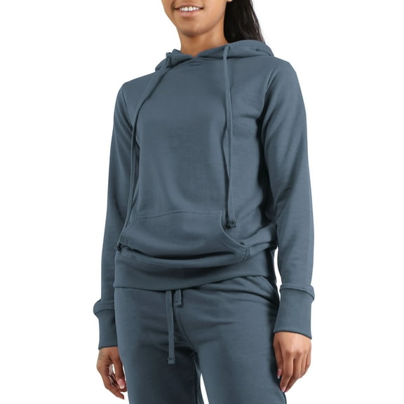 Ma Croix Womens Premium French Terry Pullover Wrinkle Resistant Hoodie