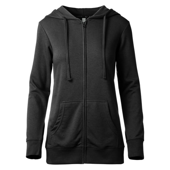 Ma Croix Womens Premium French Terry Zip Up Hoodie Cotton Face Hooded Sweatshirts