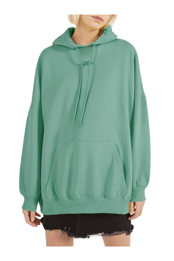 Womens Premium Soft Fleece Hoodie Cotton Face Oversized Hooded Sweatshirt Lycra Ribbing