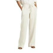 Ma Croix Womens Premium Soft Linen Pants Relaxed Fit Comfort Wear for Daily Styling