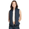 thumbnail image 1 of Ma Croix Womens Solid Quilted Zip Up Padding Vest Jacket, 1 of 6