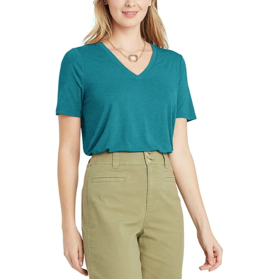 Ma Croix Womens Summer Cotton Soft V-Neck T-Shirts Gym Workout Home Training