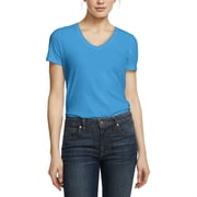 Ma Croix Womens V-Neck T Shirts Layering Short Sleeve Comfort Wear Basic Tee