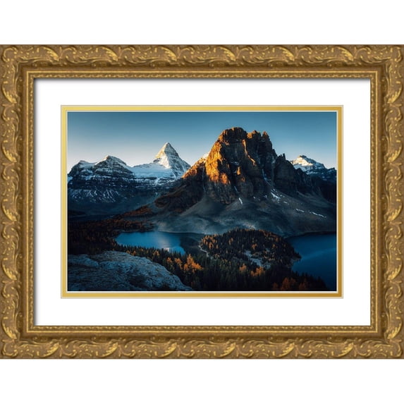Ma, Jason 18x13 Gold Ornate Wood Framed with Double Matting Museum Art Print Titled - Morning Sunlight
