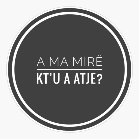 Ma Mire Atje Quote Vinyl Decal Sticker