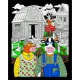 thumbnail image 1 of Ma and Pa Egg Farm - Fuzzy Velvet Coloring Poster 16x20 Inches, 1 of 2