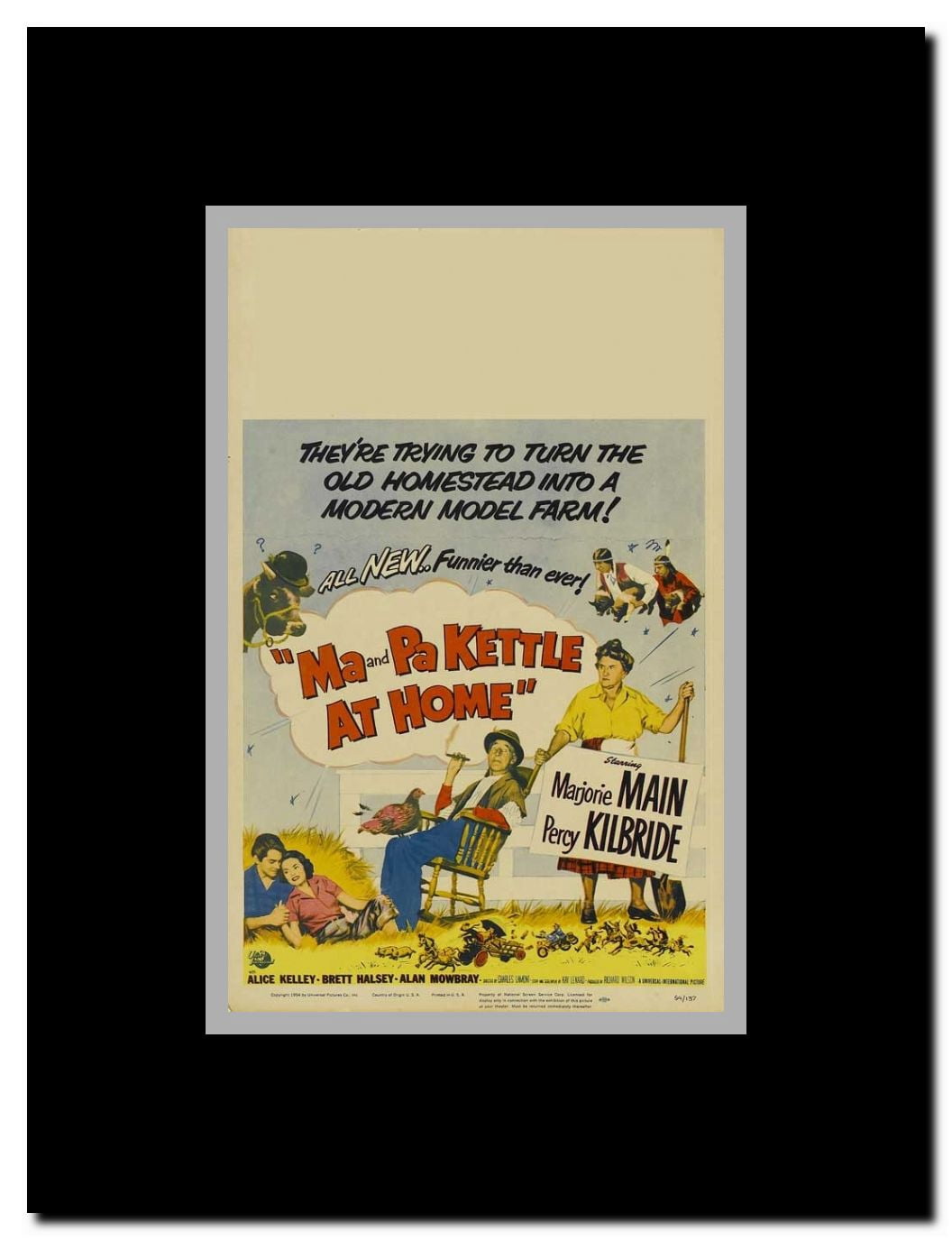 Ma and Pa Kettle at Home Framed Movie Poster
