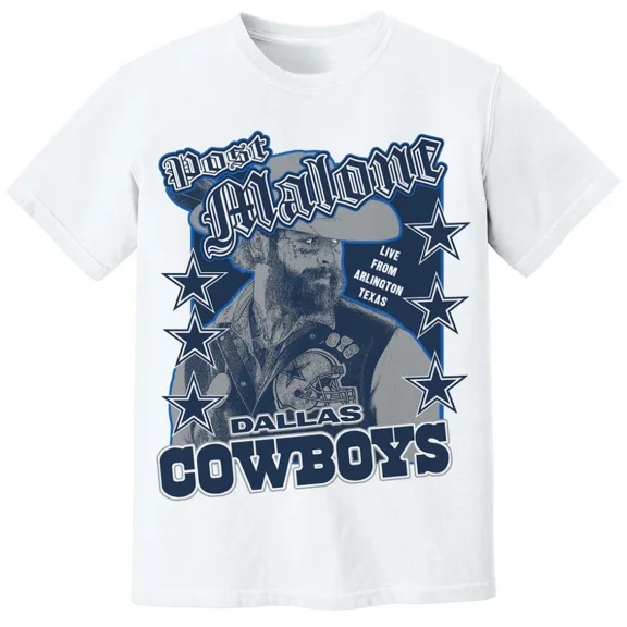 Ma-lone Dallas Concert Inspired Shirt, P0.st Arlington Retro Halftime Graphic Tee 2025, Trendy Music Unisex Top