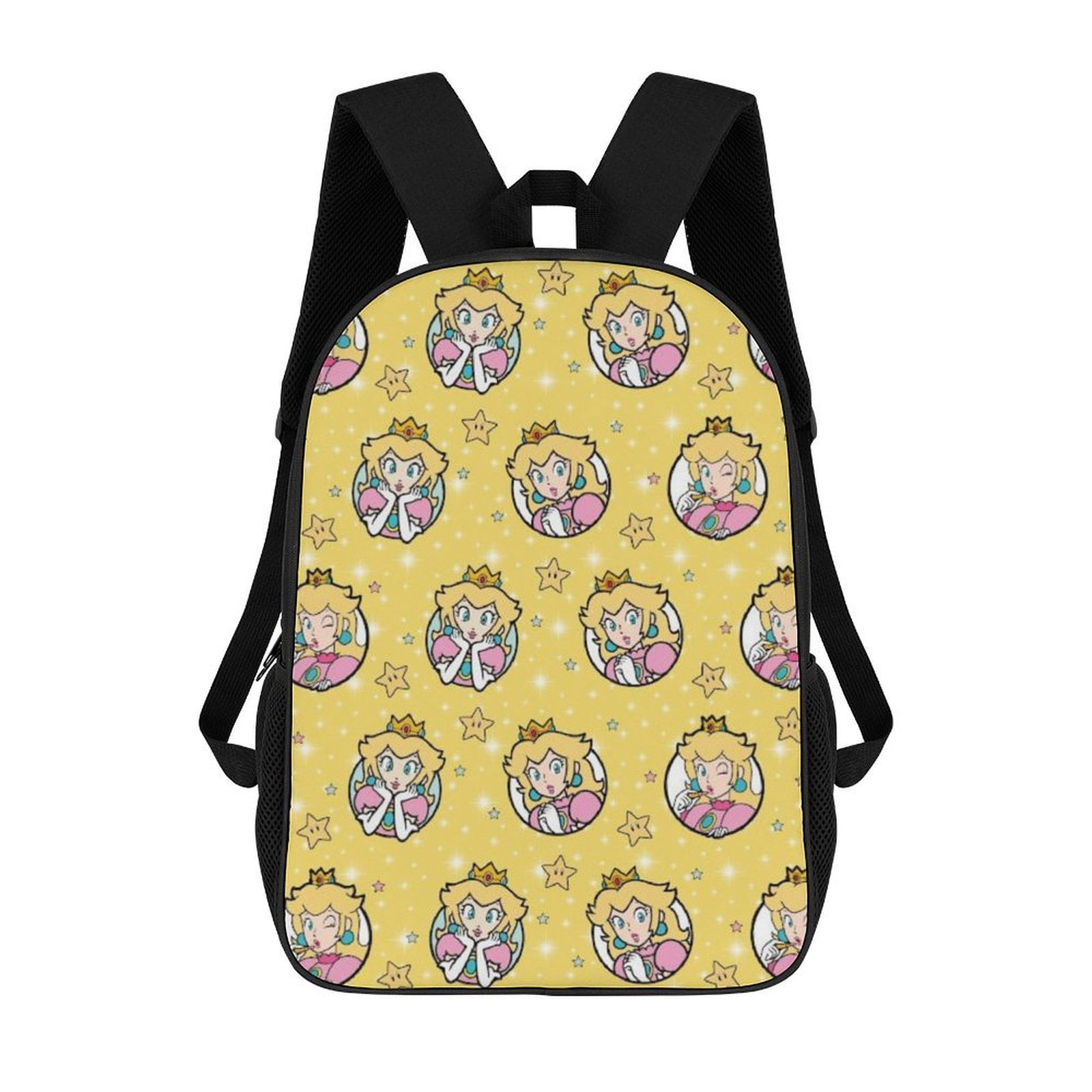 Ma_rio Princess Peach Backpack 17 inch Bags Ma_rio Princess Peach Merch