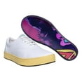 thumbnail image 1 of MaCae Unisex Canvas Lace Up Fashion Shoe With Unique Sole, Footwear, Sports Sneakers, Canvas Shoes, Casual Shoes,  Trendy Shoes - White Colored Band Yellow/Reflections, 4M/6W, 1 of 7