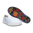 thumbnail image 1 of MaCae Unisex Canvas Slip On Fashion Shoe With Unique Sole, Canvas Slip On Shoes, Office Shoes, Casual Sneakers - White/Native, 12M/13W, 1 of 7